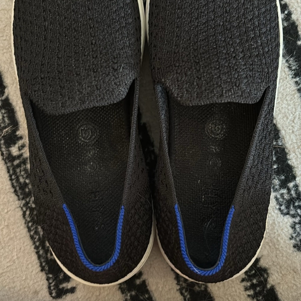 Rothy's Black and Blue Slip-On Loafers - Picture 4 of 4